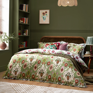 Dawson Duvet Cover Set - Cedar Green Double 200x200cm
