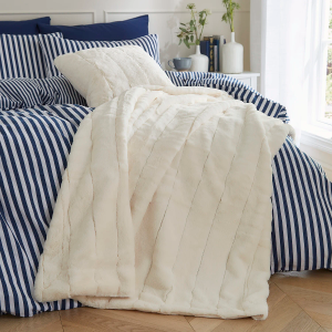 Empress Faux Fur Throw 140x200 - Cream