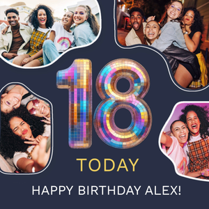 Moonpig 18 Happy Birthday Photo Upload Card