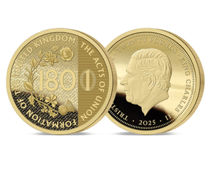The 2025 Anniversary of the United Kingdom Gold £20 Sovereign