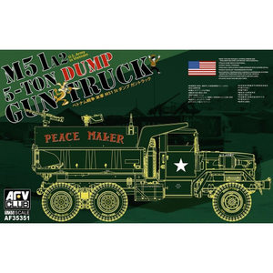 AFV Club 35351 M51A2 5-ton 6x6 Dump Gun Truck 1:35 Model Kit
