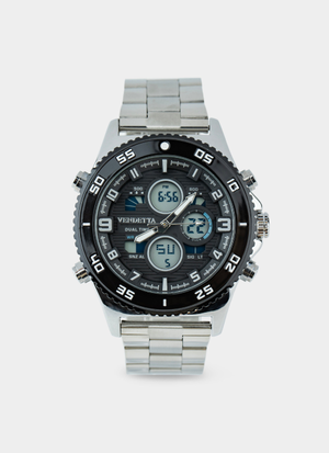 Vendetta Atlas Watch - Silver/Black