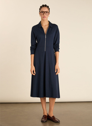 Mariposa Ponte Midi Dress - UK 18 | EU 44 | US 14 / Classic Navy