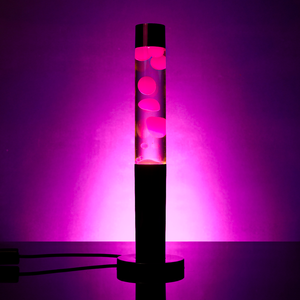 Watt's On 45cm Column Lava Lamp - Pink