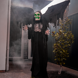1.7 m Halloween Animatronic Winged Reaper with Lights, Sound & Expanding Wings