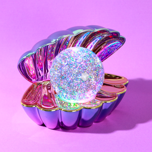 Watt's On Electro Iridescent Glitter Pearl Shell Lamp