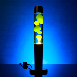 Watt's On 45cm Column Lava Lamp - Yellow & Blue