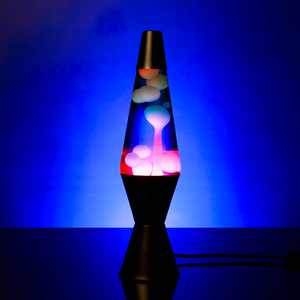 Watt's On Black Lava Lamp with Ombre Glass