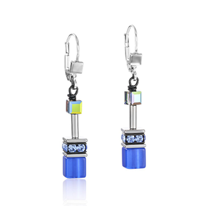 Iconic GEOCUBE Earrings Blue