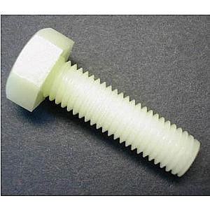 M6 x 70 Nylon Hexagon Head Set Screw DIN 933