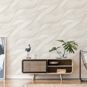 Erismann Stormy Lush Leaves Cream Metallic Wallpaper - 10257-01