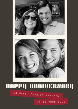 So Many Memories Photo Upload Anniversary Card