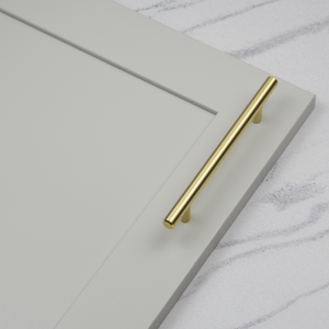 Brushed Brass T-Bar Handles in 3 Sizes - 128mm Handle
