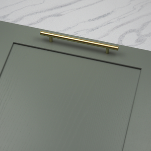 Brushed Brass T-Bar Handles in 3 Sizes - 160mm Handle