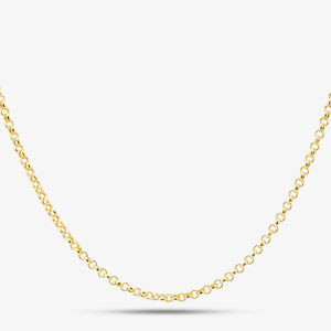 9ct Yellow Gold 16 or 18 Inch Round Belcher Chain HRB080
