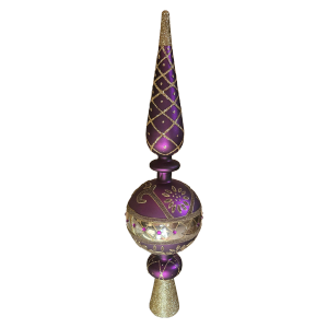 Vintage Saks Fifth Ave Blown Glass Tree Topper