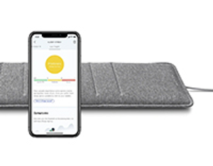 Sleep Analyzer Mat, Clinical-Grade Sleep Tracking, Sleep Apnea Detection, Heart Rate, Snoring, Wi-Fi Sync