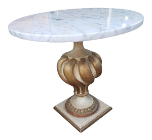 1960s Palladio Marble Top Accent Table