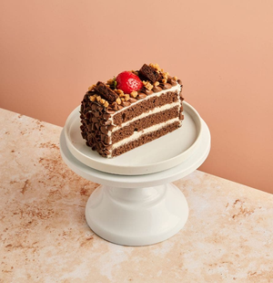 Chocolate Brownie & Strawberry Slice