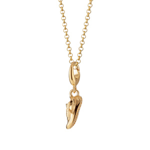 Gold Plated Running Trainer Charm Necklace