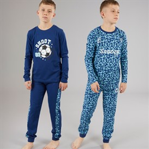 Kangaroo Poo Boys Two Pack Football Pyjama Sets Multi