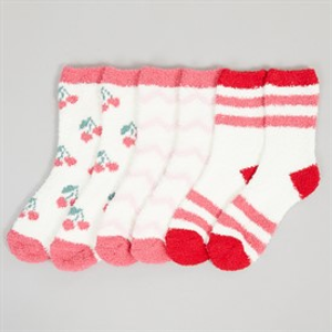 Lovestruck Womens Three Pack Cosy Socks Multi