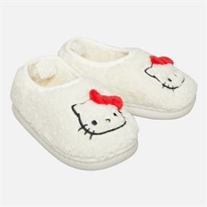 Hello Kitty Girls Full Borg Slippers White/Red