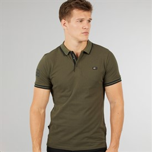 Tokyo Laundry Mens Casson Short Sleeve Polo Shirt Grape Leaf