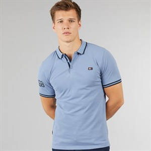 Tokyo Laundry Mens Casson Short Sleeve Polo Shirt Infinity Blue