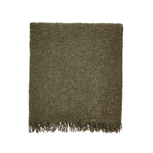 Boucle Throw, Olive