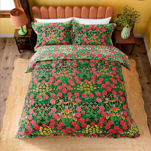Campanula Duvet Cover SET, Sunburst/Ebony