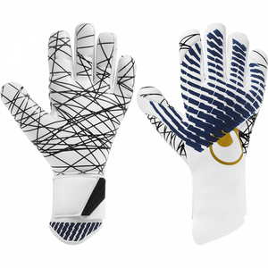 Uhlsport CYBERTEC ULTRAGRIP HN Premium Edition - white/navy/gold - 7.5
