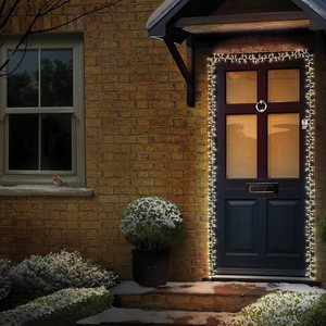 Premier 5.5m Warm White LED Christmas Garland – Elegant Lighting for Indoors and Outdoors