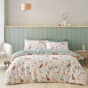 Enchanted Twilight Duvet Cover Set - Natural King Size 220x230cm