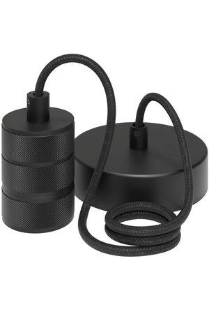 Calex Lampe à suspension - E27 - 1.5M - Noir