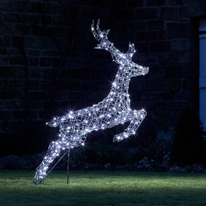 Renne Solaire à LED Bicolore Harlow en Rotin