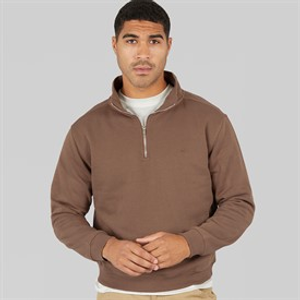 Avant Garde Mens Vespa 1/4 Zip Sweatshirt Mink