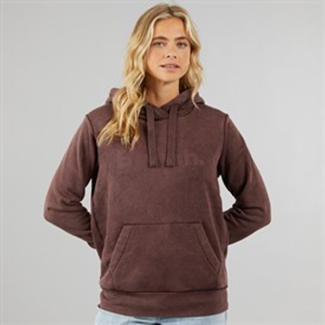 Bench Womens Lerenna Hoodie Washed Mauve Wine