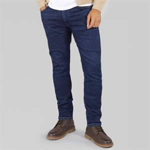 Wrangler Mens Larston Slim Tapered Jeans Dark Wash