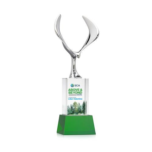 Maverick Eagle VividPrint&trade; Award on Belcroft Base - Green