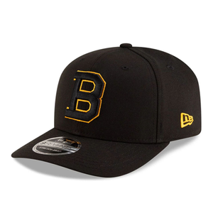 Boston Bruins NHL Team Black 9SEVENTY Stretch Snap Adjustable Cap