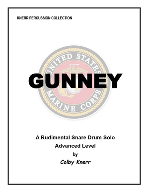 Gunny - Snare Drum Solo Unaccompanied 