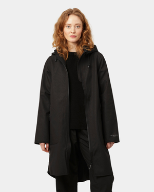Ilse Jacobsen Rain Womens A-Line Softshell Raincoat - Black 001