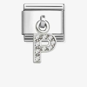 Nomination Silvershine Sparkling Letter P Charm 331818/16