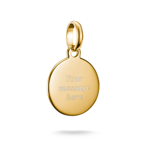 Connect Gold Plated Small Disc Charm Pendant
