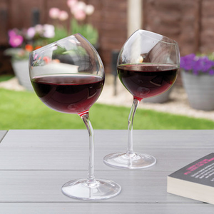#Winning Tipsy Wine Glasses Set of 2