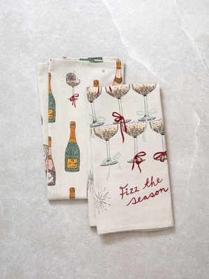 Fizz The Season Tea Towel Set 2