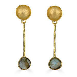 Labradorite Bar Earrings (one size)