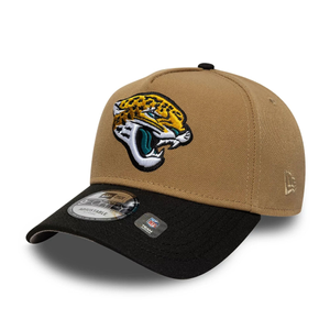 Jacksonville Jaguars NFL Beige 9FORTY A-Frame Adjustable Cap