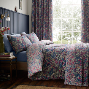 Dreams & Drapes Bessie Duvet Cover Bedding Set Navy